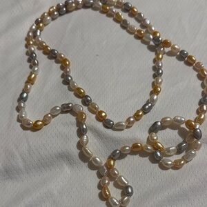 Elegant Multi-Color Pearl Necklace